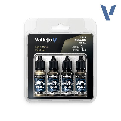Vallejo True Metallic Ruby Red Set (x4) 18ml Paint - Squadron.com