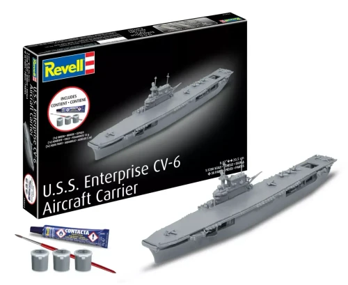 RMX75824 1/1200 Revell Starter Kit USS Enterprise CV-6  MMD Squadron