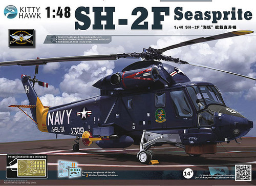 1/48 Kitty Hawk SH-2F Seasprite Helicopter Plastic Model Kit