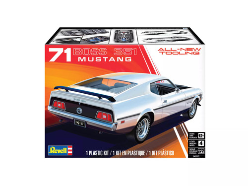 1/25 Revell '71 Mustang Boss 351 Plastic Model Kit