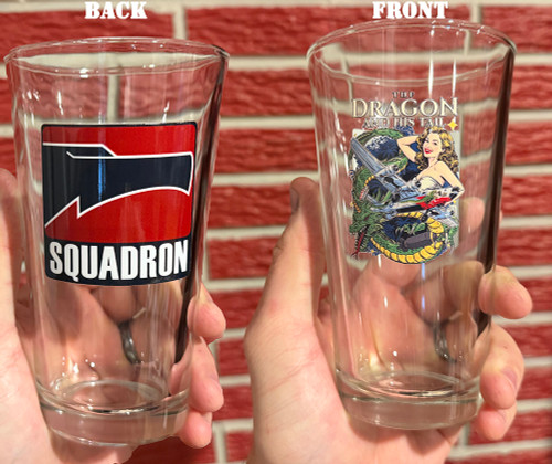 Squadron 16oz Drink Glass - The Dragon and His Tail