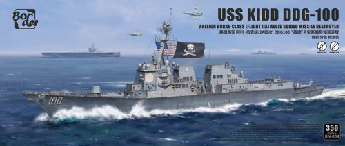 1/350 Border USS Kidd DDG-100 Arleigh Burke Class Plastic Model Kit