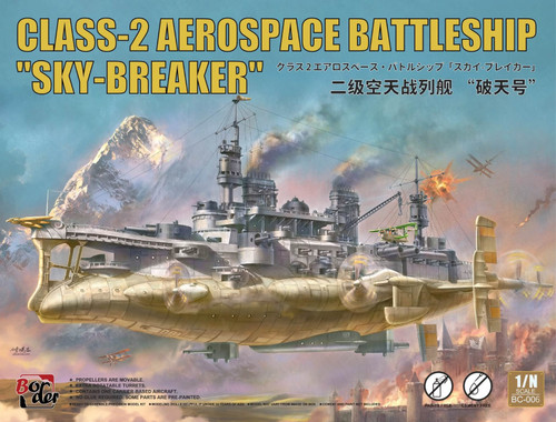 1/N Border Class-2 Aerospace Battleship Sky-Breaker Plastic Model Kit