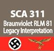 SCA311 Squadron Colors Luftwaffe RLM 81 Braunviolet Legacy Interpretation Acrylic Airbrush Paint (15ml Bottle)  MMD Squadron