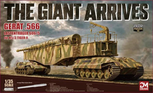 DM46001 1/35 DRAMi Gerat .566 Lastentrager 606/5 fur K5/3 Tiger II - FUTURE  MMD Squadron