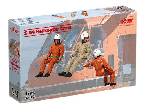 ICM53103 1/35 ICM S-64 Helicopter Crew Figures Set - PREORDER  MMD Squadron