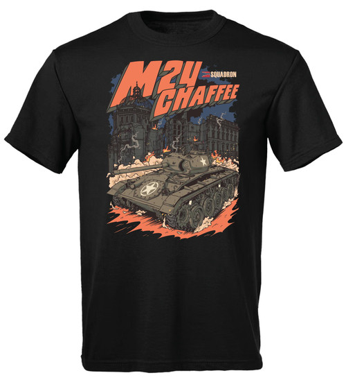 SQ-Shirt-Chaffee Squadron T-Shirt M24 Chaffee Tank  MMD Squadron