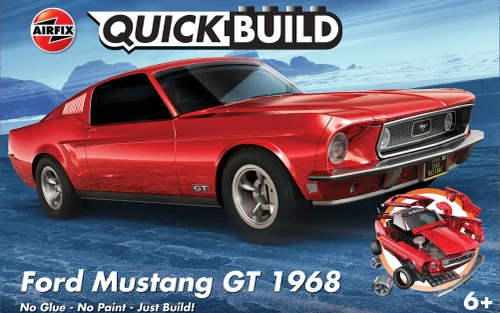 AIRJ6035 Airfix QUICKBUILD Brick Ford Mustang GT 1968 J6035 MMD Squadron