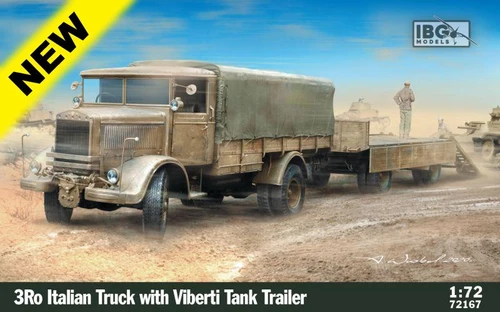 IBG72167 1/72 IBG Models 3Ro Tank Transporter with Vibertitrailer  MMD Squadron