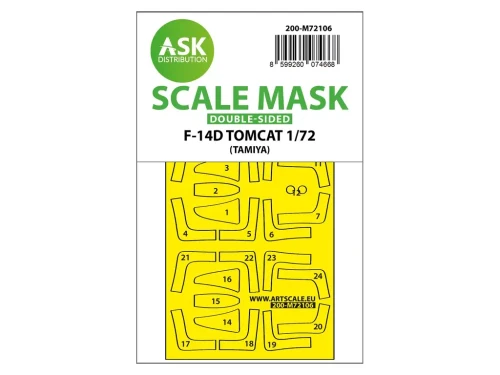 ASKM72106 1/72 Art Scale F-14D double-sided fit express mask for Tamiya  MMD Squadron