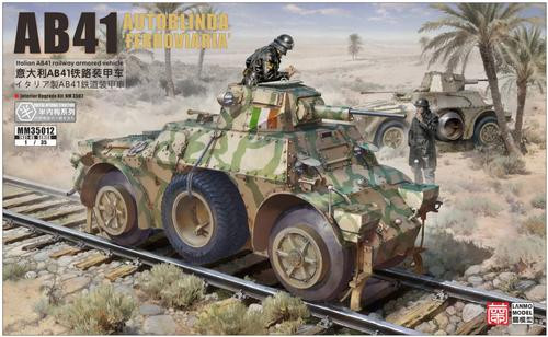 LAN-MM-35012 1/35 Lanmo Italian AB41 AUTOBLNDA FERROVIARIA - PREORDER  MMD Squadron