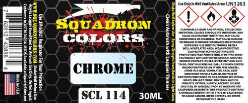 SCL114 Squadron Colors Chrome 30mL Lacquer Paint  MMD Squadron