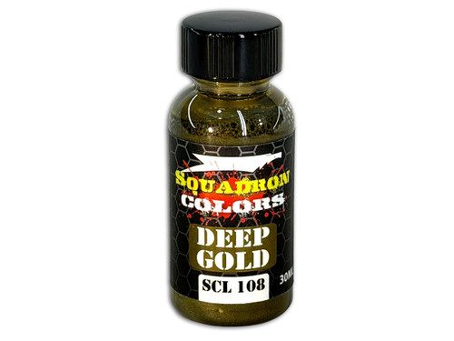 SCL108 Squadron Colors Deep Gold 30mL Lacquer Paint  MMD Squadron
