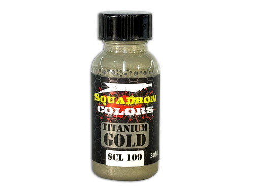 SCL109 Squadron Colors Titanium Gold 30mL Lacquer Paint  MMD Squadron