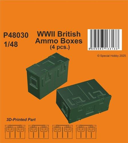  CMK-129-P48030   1/48 CMK WWII British Ammo Boxes   MMD Squadron