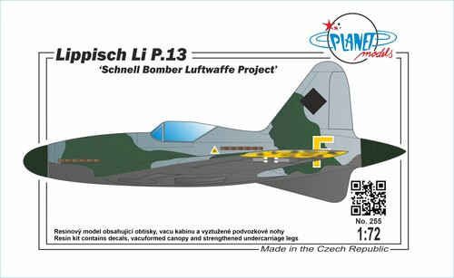  1/72 Planet Models Lippisch Li P.13 Schnell Bomber Luftwaffe Project 