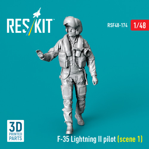  1/48 Reskit F-35 Lightning II pilot (scene 1) (3D Printed) 