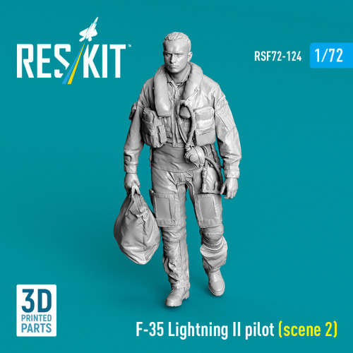  1/72 Reskit F-35 Lightning II pilot (scene 2) (3D Printed) 