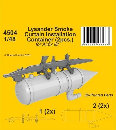  CMK-129-4504   1/48 CMK Lysander Smoke Curtain Installation Container for Airfix kit   MMD Squadron