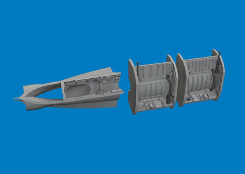  EDU6481172  1/48 Eduard MiG-21F wheel bays PRINT Brassin for EDUARD  MMD Squadron