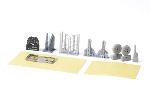  EDU644357  1/48 Eduard Spitfire Mk.IXe LooKplus w/ fishtail exhausts Brassin for AIRFIX  MMD Squadron