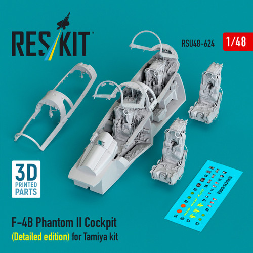  1/48 Reskit F-4B Phantom II Cockpit (Detailed edition) for Tamiya kit (3D Printed) 
