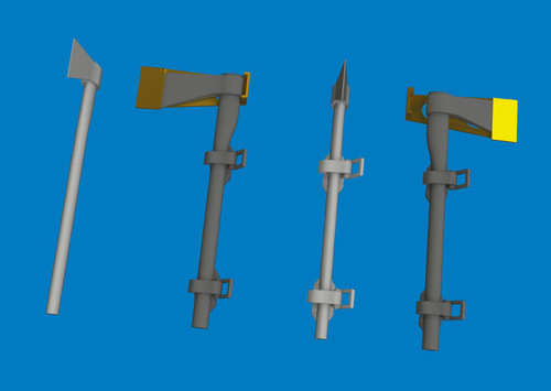  EDU635046  1/48 Eduard WWII German axe PRINT Brassin for   MMD Squadron