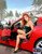 MBL24021 1/24 Master Box Claire Modern Pin-Up Girl wearing Mini Dress Getting out of Car MMD Squadron