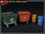 MIN35617 1/35 Miniart Plastic Trash Cans (4)  MMD Squadron