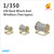 VFIJN07 1/350 Very Fire Scale IJN Deck Winch and Windlass (3 Types, 30 Sets)  MMD Squadron