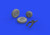 EDU648622 1/48 Eduard Brassin MiG-15 wheels for Bronco / Hobby 2000 648622 MMD Squadron