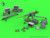 MAS-GM-35-064 1/35 Master Model Browning M2HB .50 cal (12,7mm) - machine gun on M3 tripod - WWII version (with M2 ammo can)  MMD Squadron