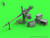 MAS-GM-35-063 1/35 Master Model Browning M2HB .50 cal (12,7mm) - machine gun on tank mount - WWII version (early M23 cradle with early tray)  MMD Squadron