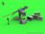 MAS-GM-35-063 1/35 Master Model Browning M2HB .50 cal (12,7mm) - machine gun on tank mount - WWII version (early M23 cradle with early tray)  MMD Squadron
