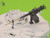 MAS-GM-35-063 1/35 Master Model Browning M2HB .50 cal (12,7mm) - machine gun on tank mount - WWII version (early M23 cradle with early tray)  MMD Squadron