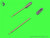 MAS-AM-48-173 1/48 Master Model Angle Of Attack / Dassault Super Mystere B2 - Pitot Tubes (with resin mounts) & Angle Of Attack probes  MMD Squadron