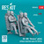 RES-RSF48-0083 1/48 Reskit OV-10D Bronco pilots sitting in ejection seats for ICM kit (2 pcs) (3D Printed)  MMD Squadron