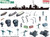 FNM-31901 1/350 Extra Detail-Up Parts Set for IJN Destroyer Yukikaze - PREORDER 31901 MMD Squadron