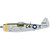 1/144 Platz USAAF P-47D Thunderbolt Bubble Top (2 kits in one box)