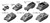 PITMI07 1/700 Pitroad  WW2 U.S. Military Vehicle Set 1  MMD Squadron