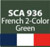 SCA936 Squadron Colors WWI French Two-Color Green Acrylic Airbrush Paint (15ml Bottle)  MMD Squadron