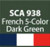 SCA938 Squadron Colors WWI French Five-Color Dark Green Acrylic Airbrush Paint (15ml Bottle)  MMD Squadron