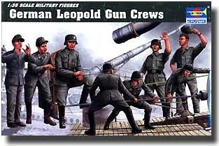 1/35 Trumpeter German Leopold Railway Gun Crew Figure Set (8