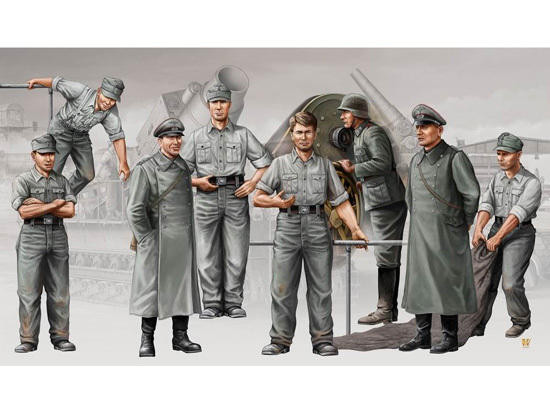 1/35 Trumpeter German Morser Karl Artillery Crew Figure Set (8