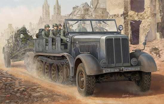 1/35 Trumpeter German SdKfz 8 12-Ton Heavy Halftrack - Squadron.com