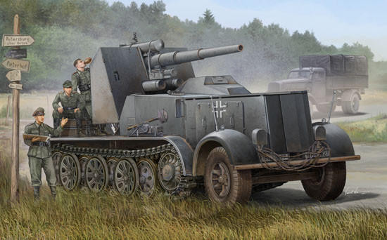 1/35 Trumpeter SdKfz 8 Halftrack w/8.8 cm Flak 18 Self-Propelled