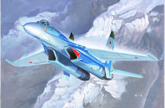 1/72 Trumpeter Sukhoi Su27 Flanker B Russian Fighter - Squadron.com