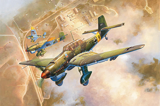 1/24 Trumpeter Junkers Ju87B2 Stuka German Dive Bomber - Squadron.com