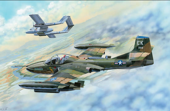 1/48 Trumpeter US A37B Dragonfly Light Ground Attack Aircraft