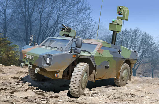 German Fennek LGS - German Version TRUMPETER 07402 1/72ème maquette